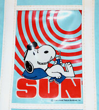 Peanuts SNOOPY vintage beach sun tote bag  Butterfly picture