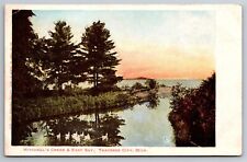Mitchell's Creek & East Bay Traverse City MI Early C1900's UDB Postcard U17 picture