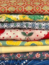 Lot 8 Vintage Half APRONS Multicolor Fabric Prints of Flowers, Fruits & More picture