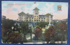1913 Jacksonville Florida Windsor Hotel Postcard Hudson Cancel picture