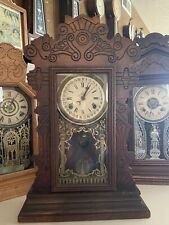 Antique 8 Day Waterbury Gibson Gingerbread/Kitchen Clock picture