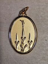 VINTAGE medal pendant LDS Mormon temple H45 0.5