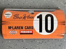 WOWCurved Bruce McLaren F1 Formula 1 Race Car Door Style Sign picture