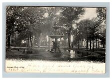 View Fountain Steuben Park, Utica NY c1904 Vintage Postcard picture