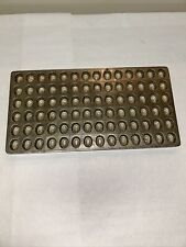 Vintage Warren Co metal candy mold 84 slots model 6989 Chocolate Shells Nuts picture