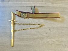 WWII BULGARIAN ARMY, PARADE  OFFICER's  DIRK DAGGER with scabbard and Belt & picture