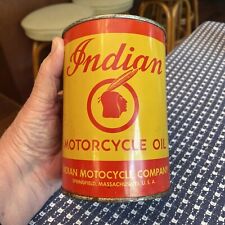 Vintage Indian Motorcycle 1 Quart Oil Can / Harley-Davidson Motorcycles picture