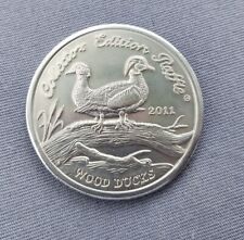 Ducks Unlimited Collectors Edition Raffle 2011 Wood Ducks #339068 Token Coin picture