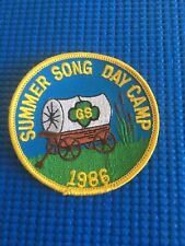 Girl Scouts Summer Song Day Camp 1986 Patch 3” picture