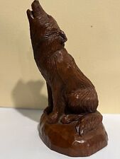 Lovely Vintage Handcrafted Wolf Figurine by Red Mill Mfg EUC picture