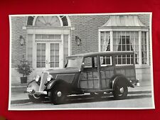 Large Vintage Car Picture.  1933 Ford Woodie Station Wagon. 12x18, B/W, NOS picture