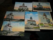 6 LOT VINTAGE US CA San Diego THE OLD POINT LOMA OLD SPANISH CABRILLO LIGHTHOUSE picture