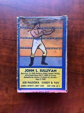 JOE PALOOKA R437 CANDY BOX WITH JOHN L. SULLIVAN CARD ON BACK. BOXING. picture