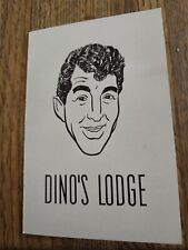 Vintage Dino's Lodge Menu 1950s  - 1960s . Hollywood, CA  picture