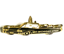 VTG ARMA Black Convertible Lapel Pin, Mid- Michigan Classic Car Advertising -NOS picture