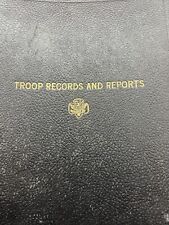 Vintage Girl Scout Troop Records And Reports Book 1955-1959 With Reports picture