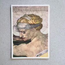Michelangelo Sistine Chapel Vatican Rome Libyan Sibyl Prophetess Postcard Fresco picture