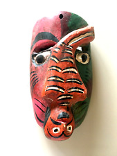 Vintage Guerrero Mexican Nahua Wood FOLK ART Mask picture