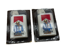 Vintage Marlboro Cigarette Marlboro Man Cowboy Sealed Lot Plastic Lighter picture
