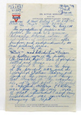 Soldier Notes April 1919 WWl - written on YMCA On Active Service Notepaper picture