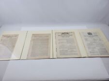 The London Gazette 1600's 1700's 1880's 1900's Newspapers Set of Four Century picture