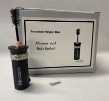 Ladies Mascara with  False Eyelash PHB Porcelain Hinged Box by Midwest picture