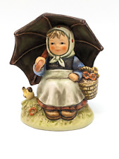 Goebel MJ Hummel Collectors Club Figurine No 9 Smiling Through Umbrella 408/0 picture