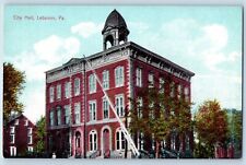 Lebanon Pennsylvania Postcard City Hall Exterior Building c1910 Vintage Antique picture
