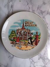 Great America amusement park ceramic plate 1980 picture