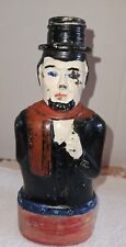 Vintage Abe Lincoln Bank Bottle Custom Painted Lincoln Foods Lawrence, Mass picture