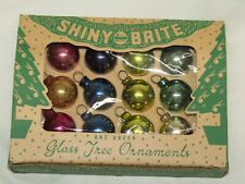 USA Antique Shiny Brite Glass Feather Tree Vintage Christmas Ornament 1950's picture