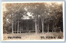 Mt. Vernon Iowa IA Postcard RPPC Photo Palisades Scene Field c1910's Antique picture