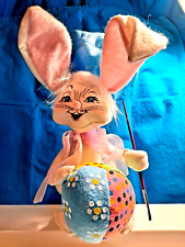 ANNALEE Easter Bunny Artist Painting an Easter Egg Felt Plush Doll 12