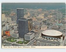 Postcard Aerial View of Market Square Indianapolis Indiana USA picture