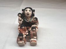 Female Storyteller surrounded by 5 children miniature figurine|Native American picture