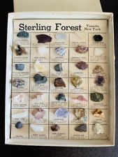 Vintage Rocks Minerals Gemstones Samples Display Collection 35 Specimens Geology picture