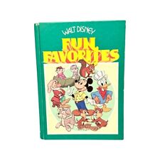 Vintage 1977 Walt Disney Parade Fun Favorites Hardback Book - Green Collectible picture