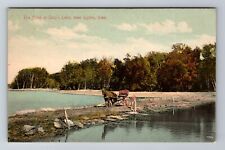 Lyons IA-Iowa, the Ford at Daly's Lake, Antique Vintage Souvenir Postcard picture