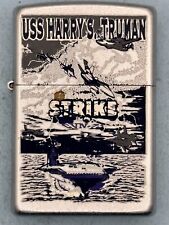 Vintage 2002 USS Harry A Truman Strike CVN 73 Chrome Zippo Lighter picture