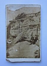 19thC Victorian CDV Hastings Lovers Seat Fairlight Photograph Story on the back picture