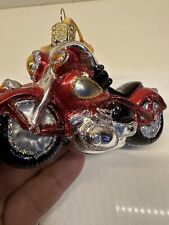 2004 Merck Family’s Old World Christmas Tree Motorcycle Red Bike Ornament picture