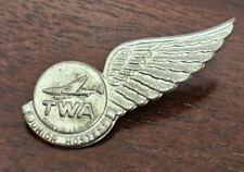 Vintage 1950s Trans World Airlines TWA Junior Hostess Wing Pin picture