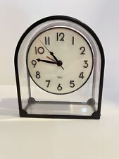 Vtg. Michael Graves Memphis Alarm Clear Plastic w Metal Frame Clock Great Design picture
