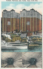 Hudson Terminal & Tubes, Manhattan, New York City,  N.Y., Early Postcard, Unused picture