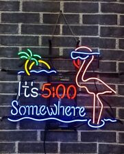  It's 5:00 Somewhere Flamingo Palm Tree 24