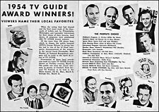 1954 PHILADELPHIA TV FAVORITES TV ARTICLE AWARD WINNERS LOCAL CELEBS~2 PAGES picture