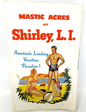 Mastic Acres Shirley Long Island New York Brochure 70+ yr Old Map Foldout Huge C picture