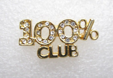 100% Percent Club Lapel Pin (C118) picture