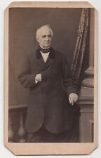 ANTIQUE CDV C. 1860s OLD MAN IN SUIT NAPOLEON STYLE R.A. LEWIS CHATHAM NEW YORK picture