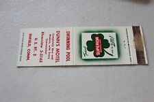 SUPERIOR MOTELS DUNN'S MOTEL ENFIELD CONNECTICUT MATCHBOOK COVER picture